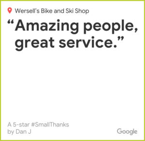 Google Reviews Wersells Bike shop