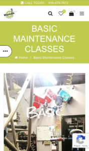 Basic Maintenance Classes